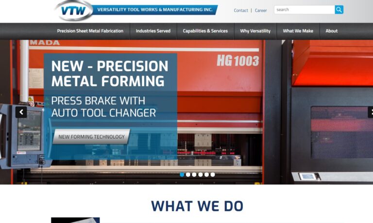 Versatility Tool Works and Manufacturing Company, Inc.